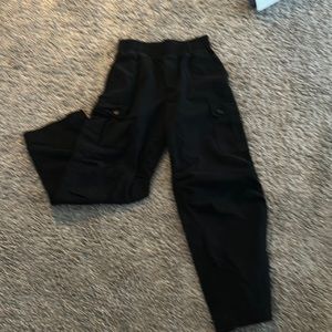 Black cargo pants